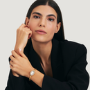 Relógio Feminino com Cristais Cravejados