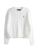Suéter POLO RL Gola Redonda Trançado