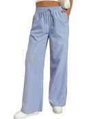 Calça Casual Listrada
