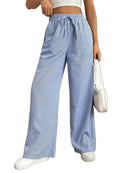 Calça Casual Listrada