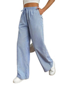 Calça Casual Listrada