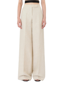 Calça em Linho Sarjado