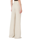 Calça em Linho Sarjado
