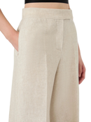 Calça em Linho Sarjado