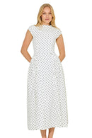 Vestido Midi De Bolinhas