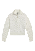 Suéter Polo Tricô Meio Zíper