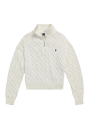 Suéter Polo Tricô Meio Zíper